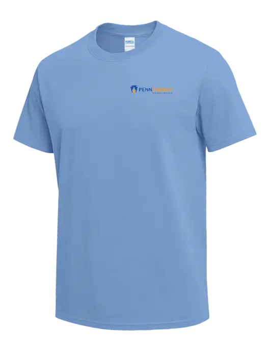Light Blue Heavyweight 6.1 oz T-Shirt w/PennEnergy Logo