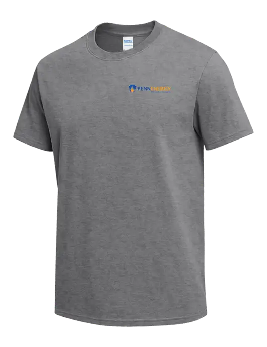 Medium Grey Heather Heavyweight 6.1 oz T-Shirt w/PennEnergy Logo