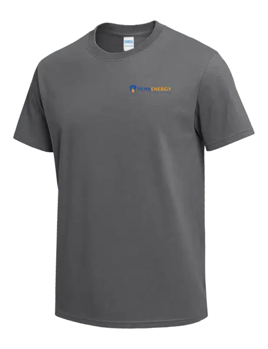 Medium Grey Heavyweight 6.1 oz T-Shirt w/PennEnergy Logo