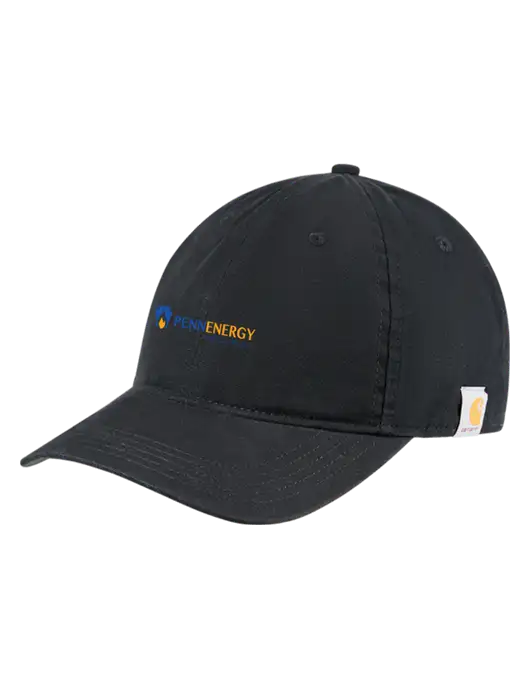 Carhartt Black Cotton Canvas Cap w/PennEnergy Logo