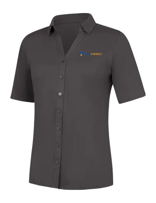 Womens Dark Grey City Stretch Top w/PennEnergy Logo