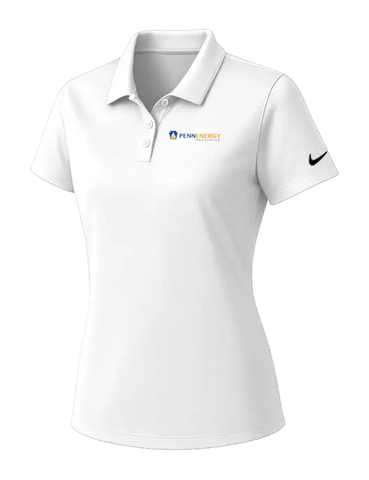 Nike Womens White Dry Essential Solid Polo w/PennEnergy Logo