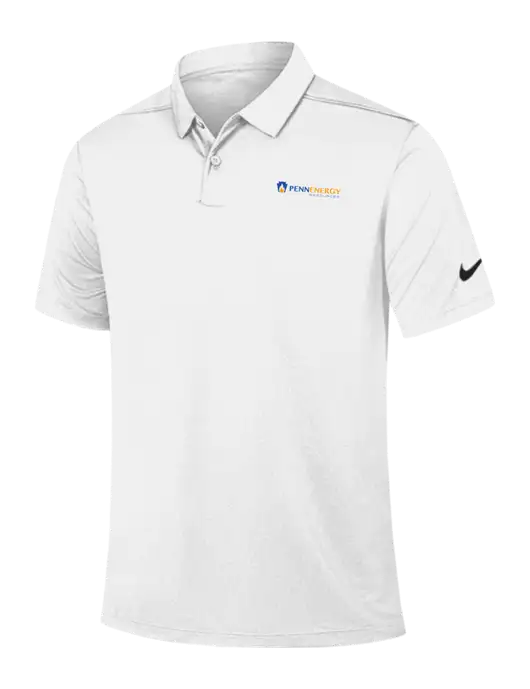 Nike White Dry Essential Solid Polo w/PennEnergy Logo