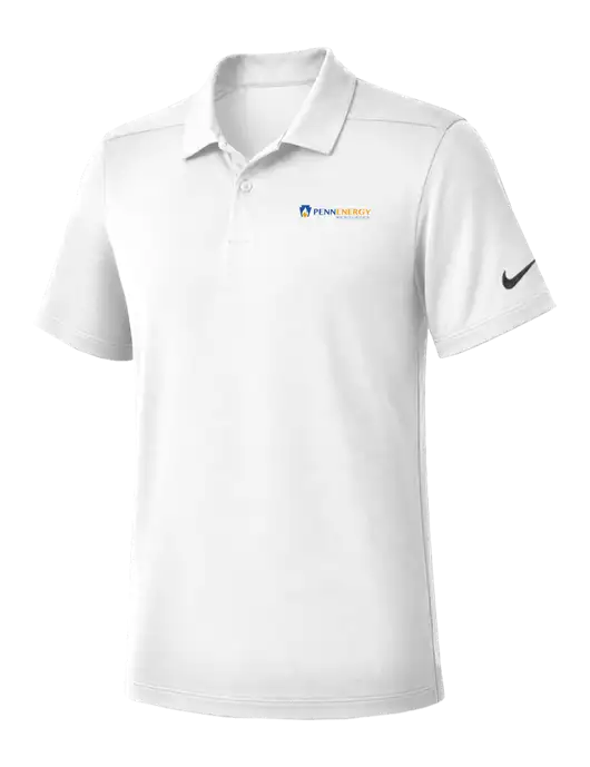 Nike White Dry Essential Solid Polo w/PennEnergy Logo