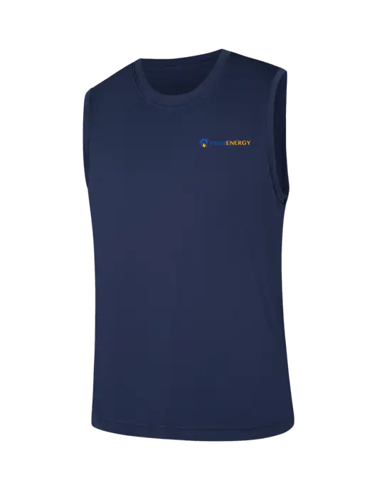 Sleeveless Navy PosiCharge Competitor Tee w/PennEnergy Logo