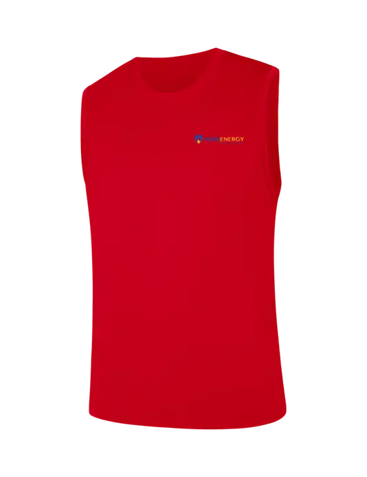 Sleeveless Red PosiCharge Competitor Tee w/PennEnergy Logo