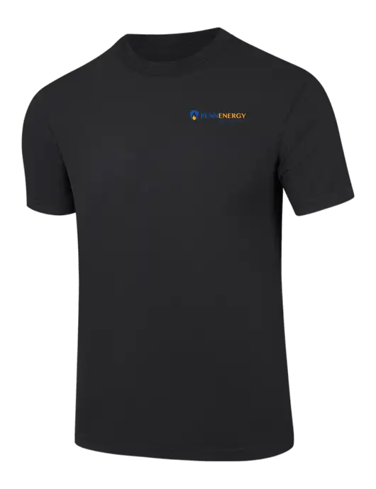 Comfort Colors 6.1 oz Black Heavyweight Ring Spun T-Shirt w/PennEnergy Logo