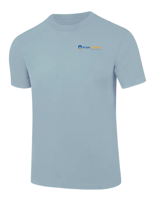 Comfort Colors 6.1 oz Light Blue Heavyweight Ring Spun T-Shirt w/PennEnergy Logo