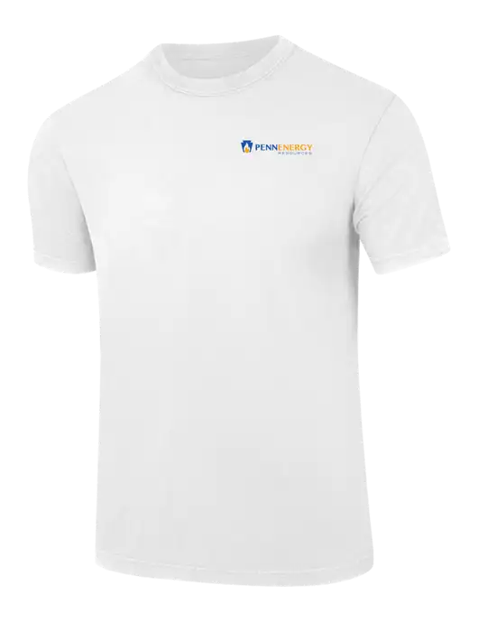 Comfort Colors 6.1 oz White Heavyweight Ring Spun T-Shirt w/PennEnergy Logo
