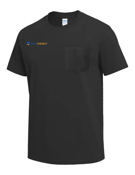 Charcoal Heavyweight 6.1 oz Pocket T-Shirt w/PennEnergy Logo