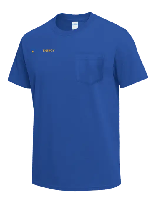 Royal Heavyweight 6.1 oz Pocket T-Shirt w/PennEnergy Logo