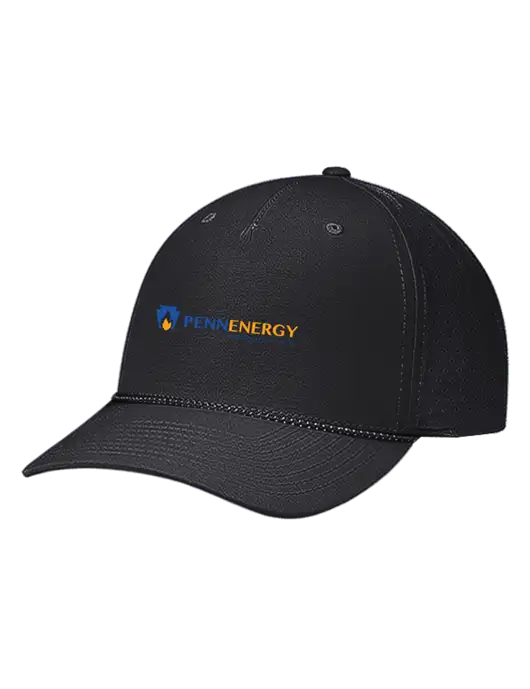 Richardson Laser Perf Performance Black/Black-Grey Rope Cap w/PennEnergy Logo