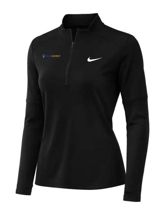 Nike Black Womens Dri-FIT Element 1/2-Zip Pullover w/PennEnergy Logo