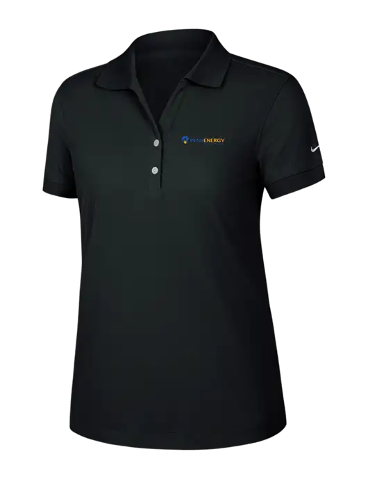 Nike Womens Dri-FIT Classic Black Polo w/PennEnergy Logo