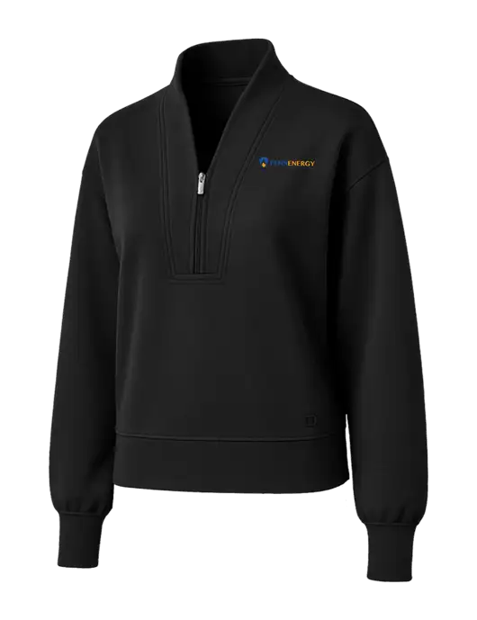 OGIO Womens Black Transcend 1/4-Zip w/PennEnergy Logo