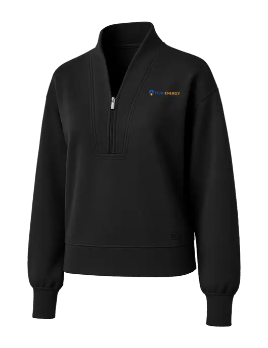 OGIO Womens Black Transcend 1/4-Zip w/PennEnergy Logo