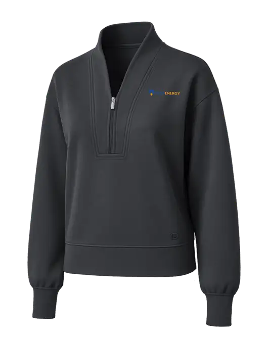 OGIO Womens Dark Grey Transcend 1/4-Zip w/PennEnergy Logo