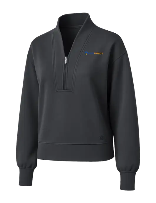 OGIO Womens Dark Grey Transcend 1/4-Zip w/PennEnergy Logo