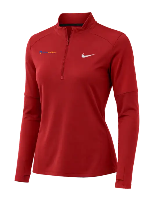 Nike Red Womens Dri-FIT Element 1/2-Zip Pullover w/PennEnergy Logo