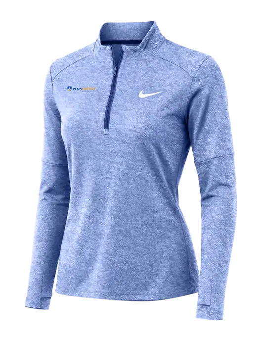 Nike Royal Heather Womens Dri-FIT Element 1/2-Zip Pullover w/PennEnergy Logo