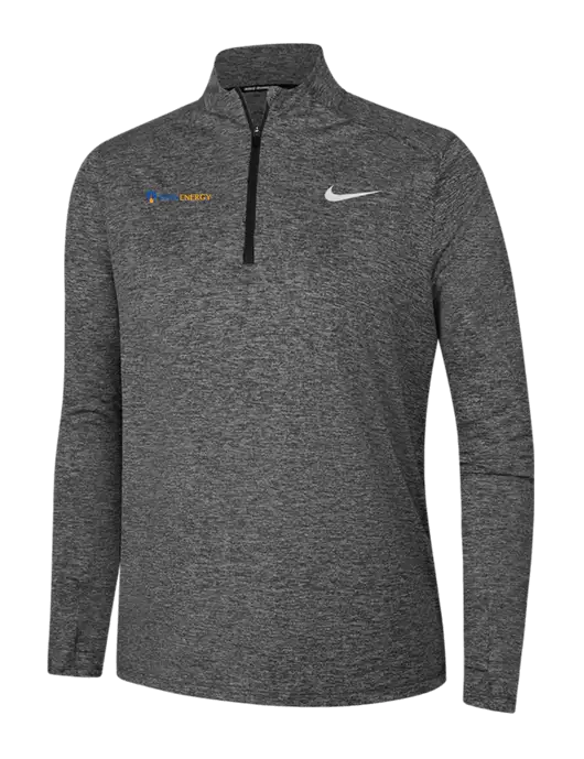 Nike Black Heather Womens Dri-FIT Element 1/2-Zip Pullover w/PennEnergy Logo
