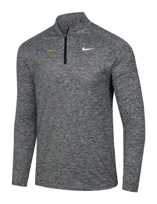 Nike Black Heather Dri-FIT Element 1/2-Zip Pullover w/PennEnergy Logo