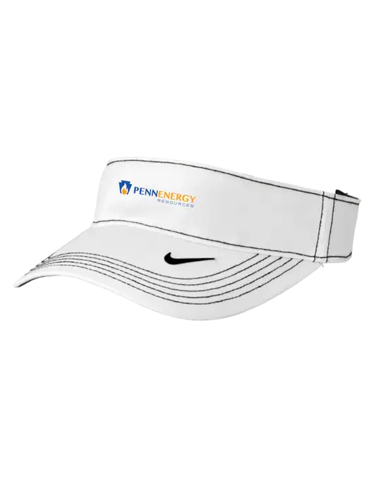Nike White Dri-FIT Ace Visor w/PennEnergy Logo