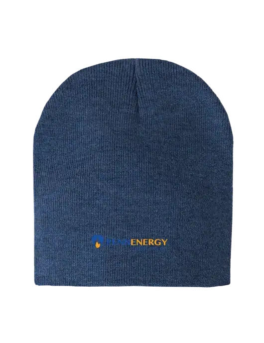 Dark Royal Heather Element Knit Beanie w/PennEnergy Logo