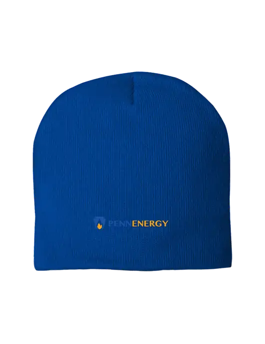 Solid Royal Element Knit Beanie w/PennEnergy Logo
