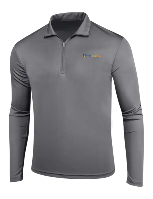 Medium Grey PosiCharge Competitor 1/4 Zip Pullover w/PennEnergy Logo