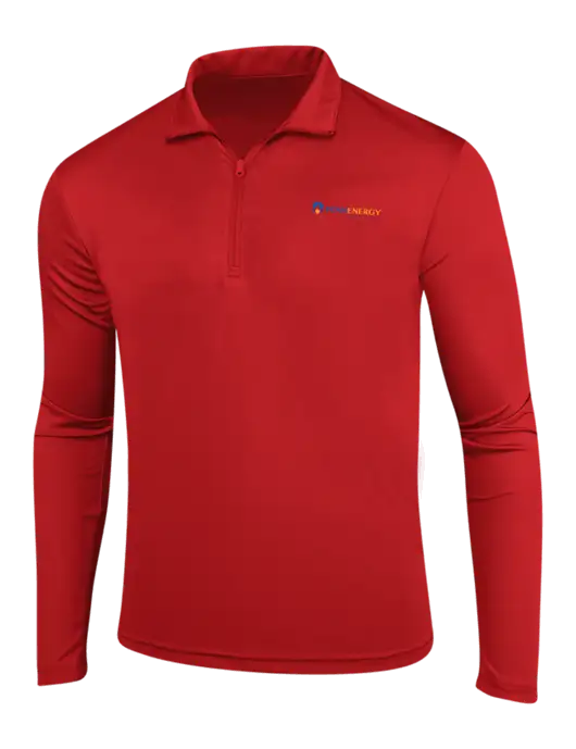 Red PosiCharge Competitor 1/4 Zip Pullover w/PennEnergy Logo
