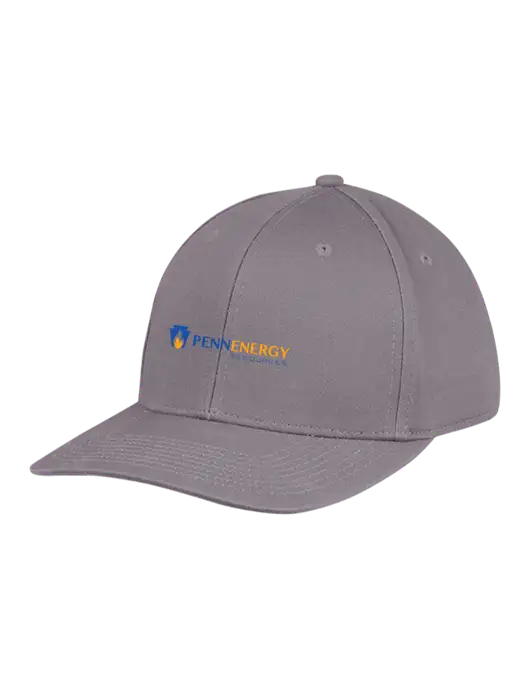 Premium Modern Structured Twill Charcoal Snapback Cap w/PennEnergy Logo