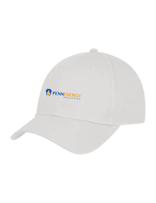 White Structured Cap Hook & Loop w/PennEnergy Logo
