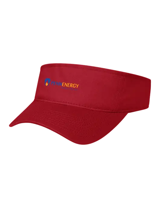 Red Cap Visor w/PennEnergy Logo