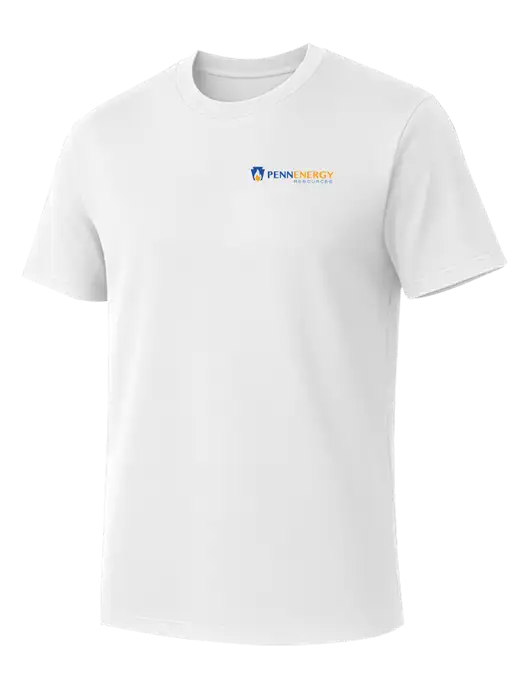 Allmade Bright White Organic Cotton Tee w/PennEnergy Logo