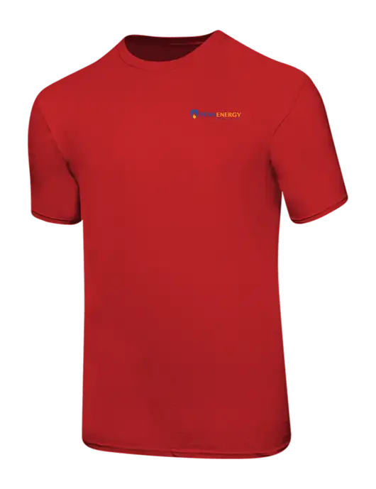 Ring Spun Red 4.5 oz T-Shirt w/PennEnergy Logo