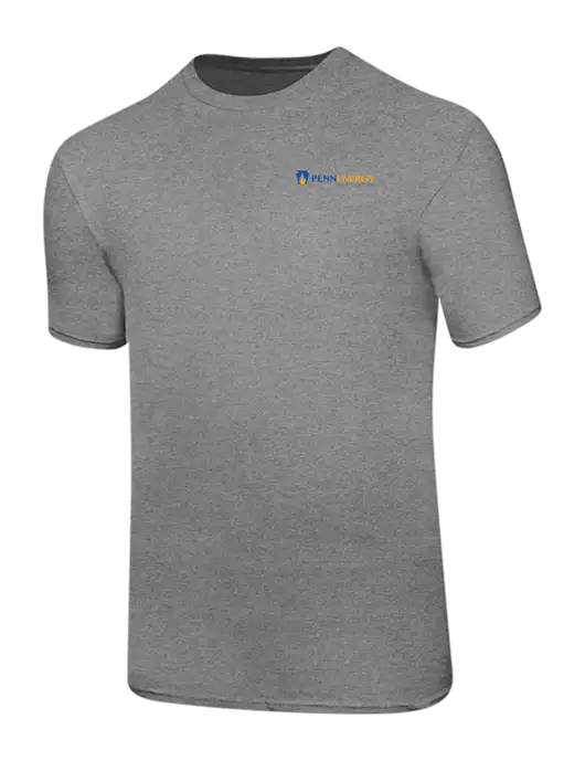 Ring Spun Light Heather Grey 4.5 oz T-Shirt w/PennEnergy Logo