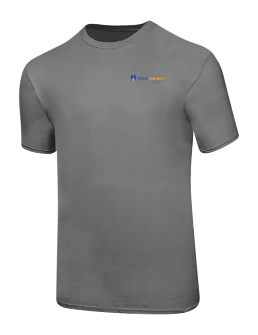 Ring Spun Medium Grey 4.5 oz T-Shirt w/PennEnergy Logo
