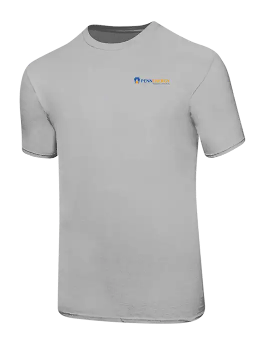 Ring Spun Silver 4.5 oz T-Shirt w/PennEnergy Logo
