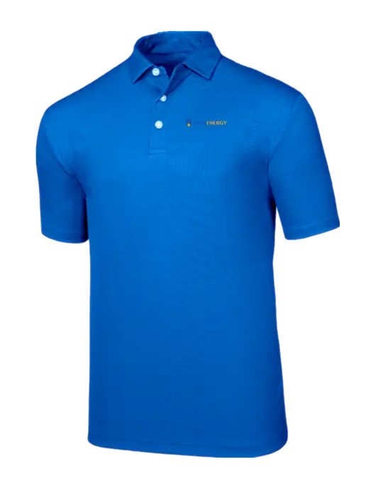 Callaway Birdseye Dark Carolina Blue Polo w/PennEnergy Logo