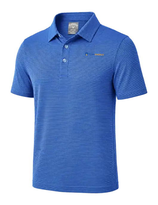 Callaway Royal Blue Fine Line Stripe Polo w/PennEnergy Logo