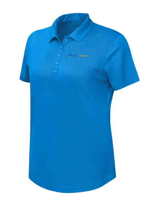 Callaway Womens Birdseye Dark Carolina Blue Polo w/PennEnergy Logo