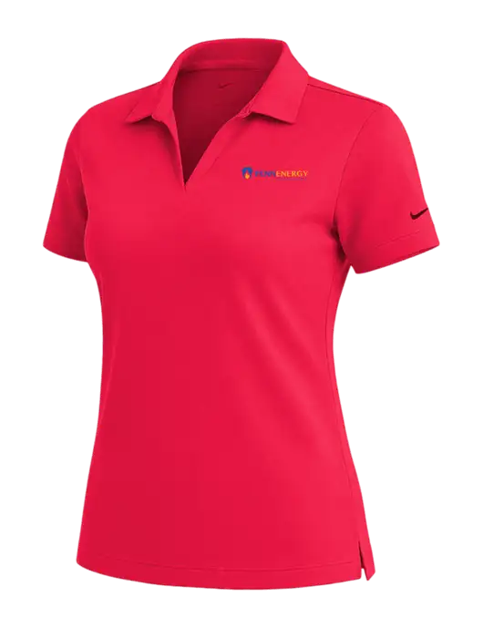 NIKE Red Womens Dri-Fit Micro Pique Polo w/PennEnergy Logo