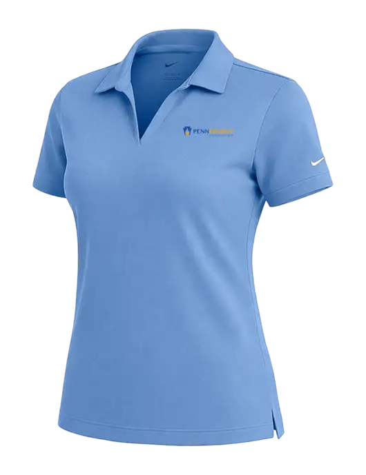 NIKE Carolina Blue Womens Dri-Fit Micro Pique Polo w/PennEnergy Logo