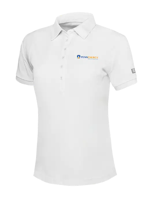 OGIO Womens Bright White Jewel Polo w/PennEnergy Logo