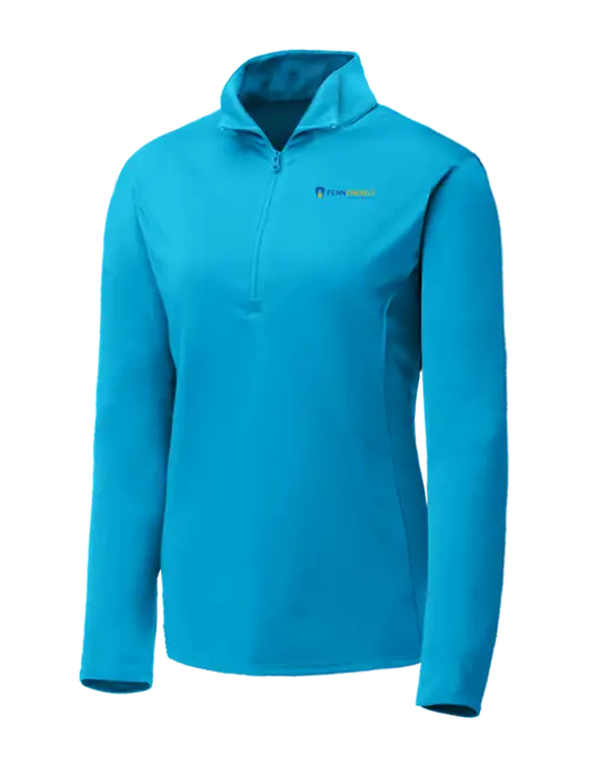 Sapphire Blue Womens Posicharge Competitor ¼ Zip Pullover w/PennEnergy Logo
