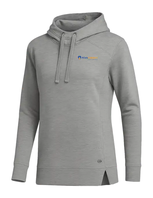 OGIO Heather Grey Womens Luuma Pullover Fleece Hoodie w/PennEnergy Logo