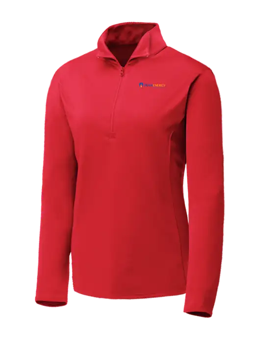 Red Womens Posicharge Competitor ¼ Zip Pullover w/PennEnergy Logo