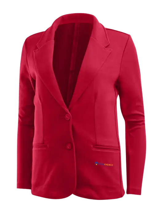 Rich Red Womens Knit Blazer w/PennEnergy Logo